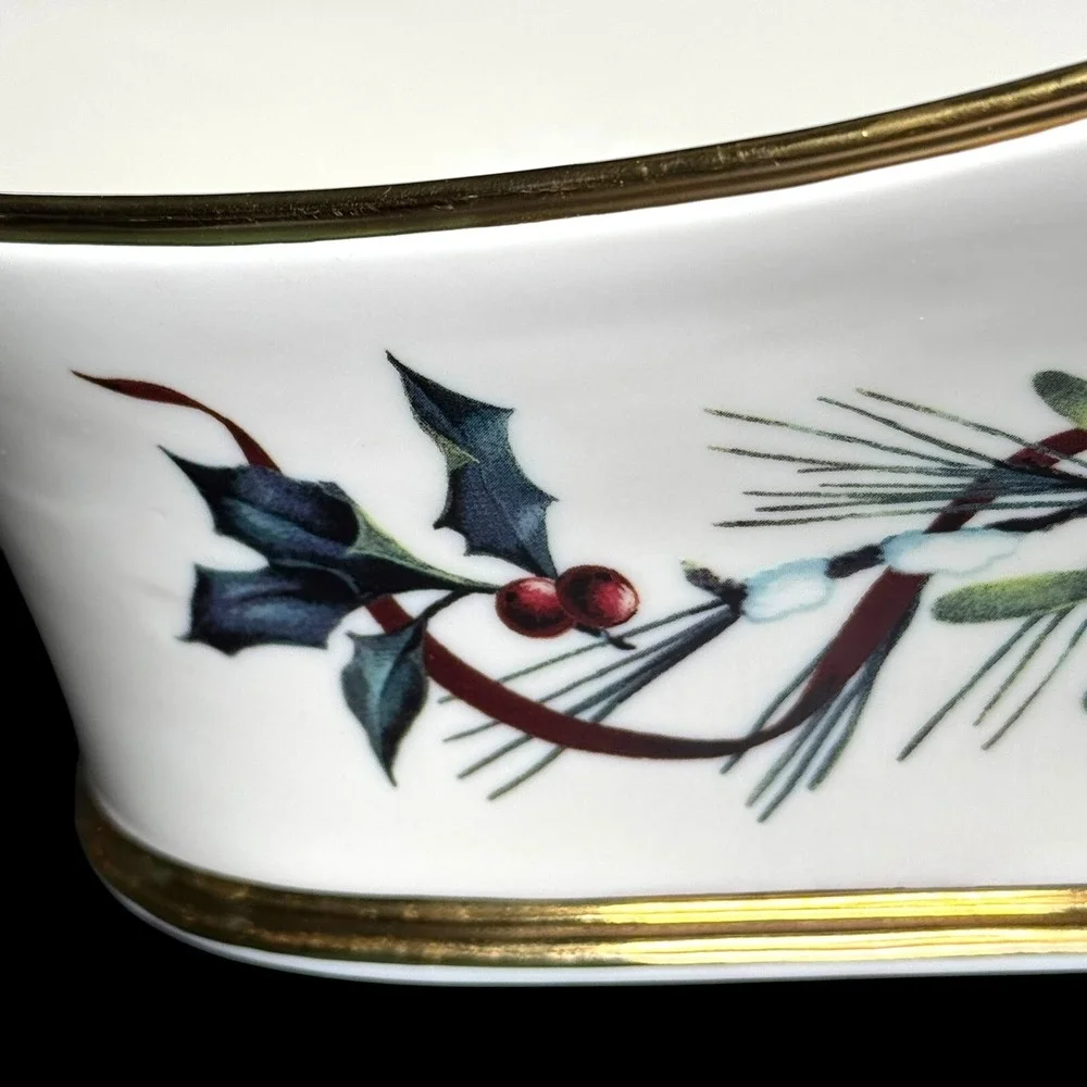 Lenox Winter Greetings Wine Caddy Red Cardinal Christmas‎